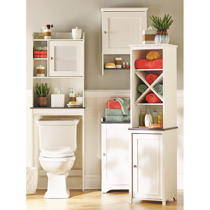 Three Posts Pinecrest Freestanding OvertheToilet Storage & Reviews Wayfair Canada